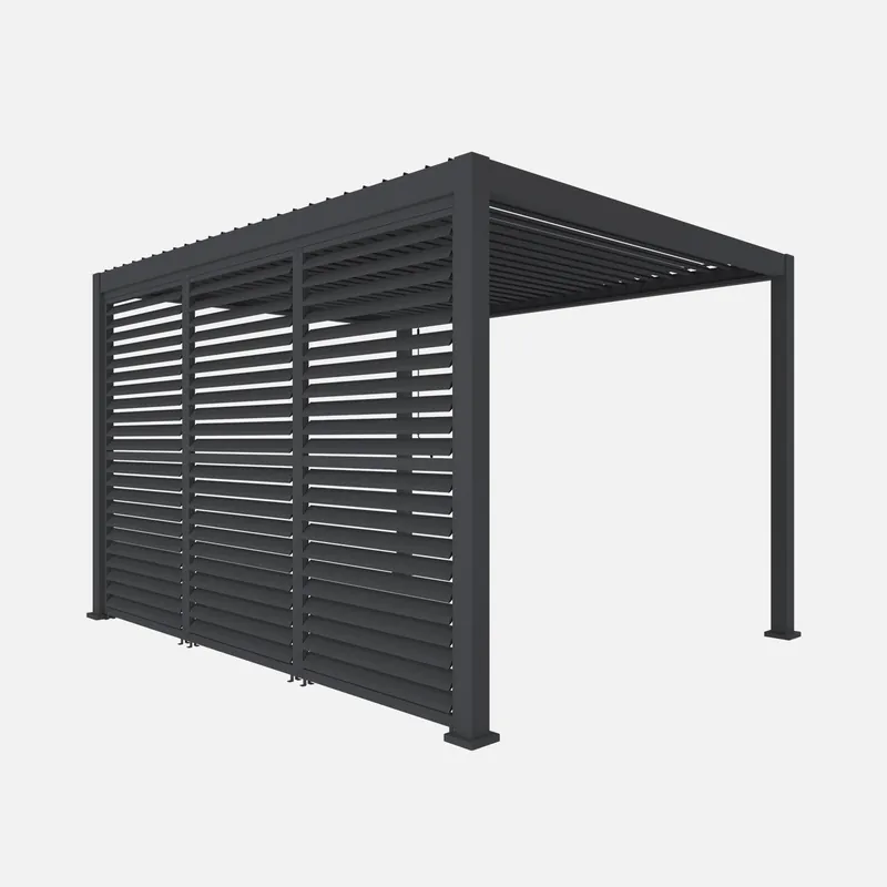 Pérgola bioclimática 3x4m de aluminio + 3 persianas de 1.3m - Pérgolas bioclimáticas