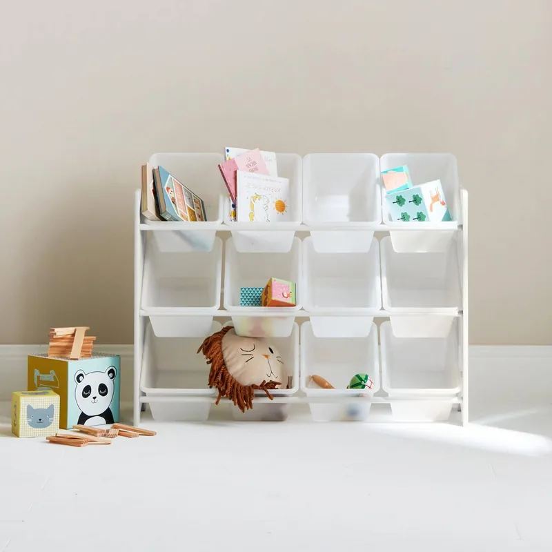 Almacenamiento infantil para juguetes, 12 compartimentos - Almacenamientos para cuartos infantiles