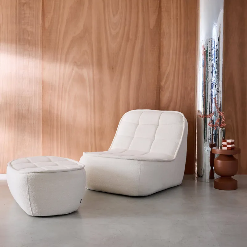 Sillón borreguito con reposapiés - Sillones