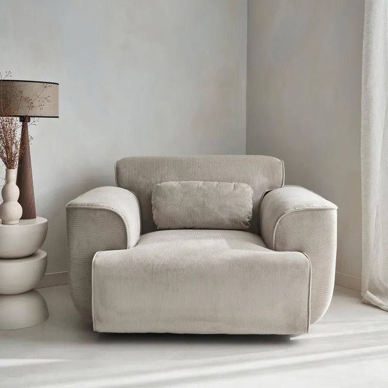 Sillón de pana con cojín - Sillones