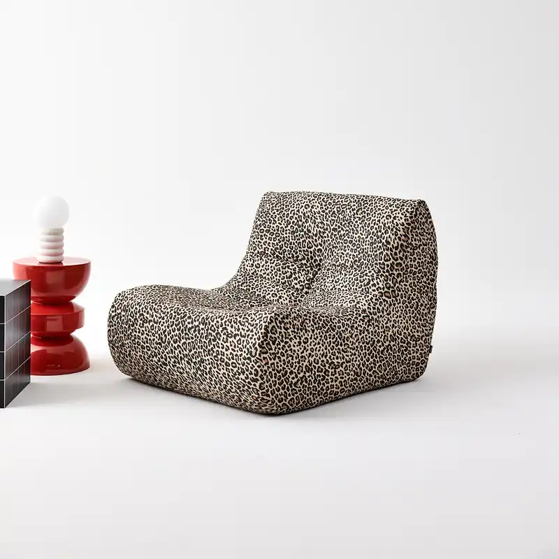 Sillón de tela leopardo - Sillones