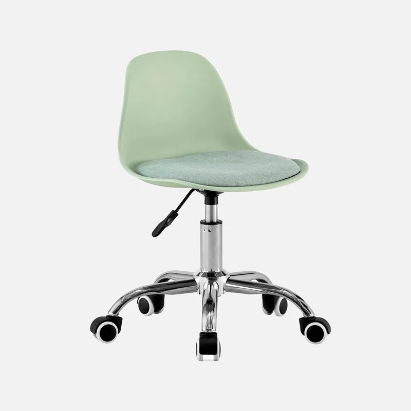 Silla de oficina infantil con ruedas ajustable, base cromada - Sillas de Oficina