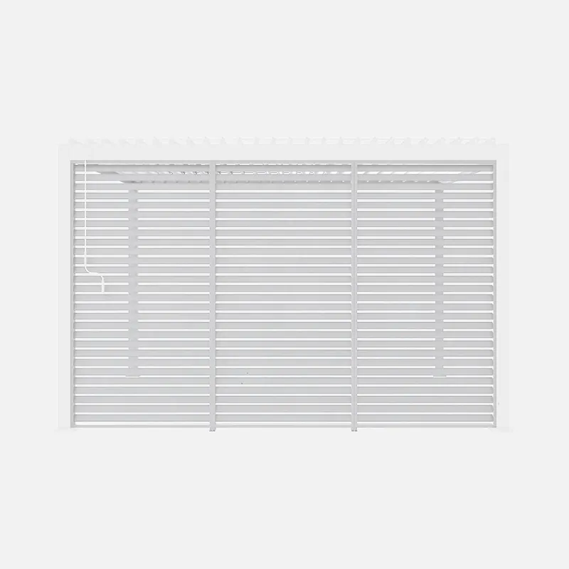 Conjunto de 3 persianas de 130cm para pérgola bioclimática de aluminio 3x4m - Accesorios para pérgola bioclimática