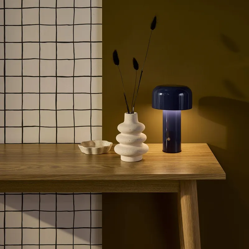 Lámpara LED de metal para mesa interior, 13cm - Iluminación de interior