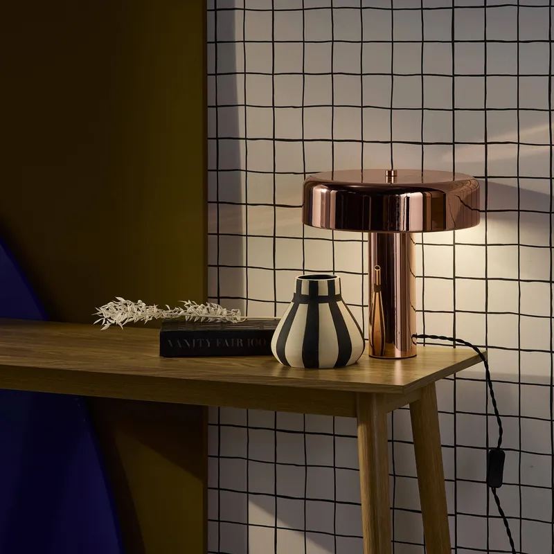 Lámpara de metal para mesa interior, 30cm - Iluminación de interior
