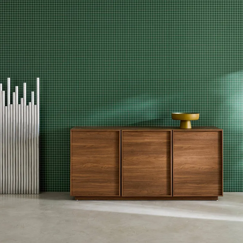 Aparador efecto madera 3 puertas, 160cm - Aparadores de salón