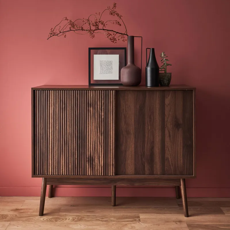 Aparador de efecto madera, 115cm - Aparadores de salón