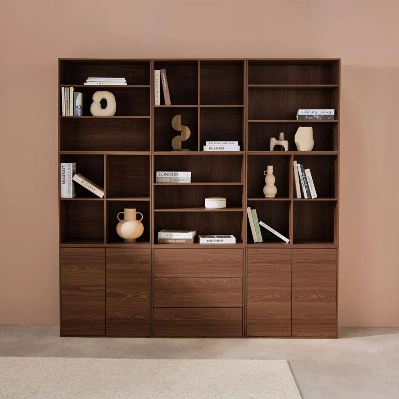 Kit de estantería modular, 9 secciones - Muebles de almacenamiento