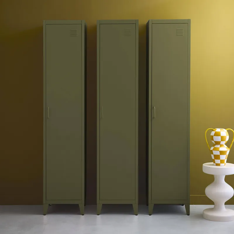 Armario dormitorio industrial con 4 almacenamientos, set de 3 - Armarios
