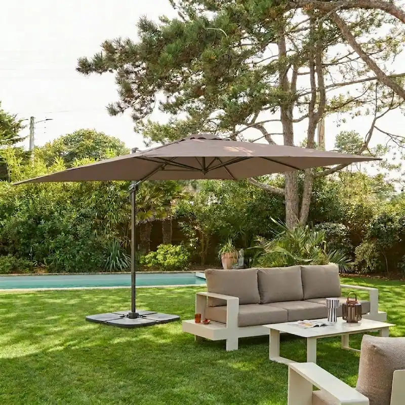 Parasol 3x4m rectangular desplazado - Parasoles y Sombrillas