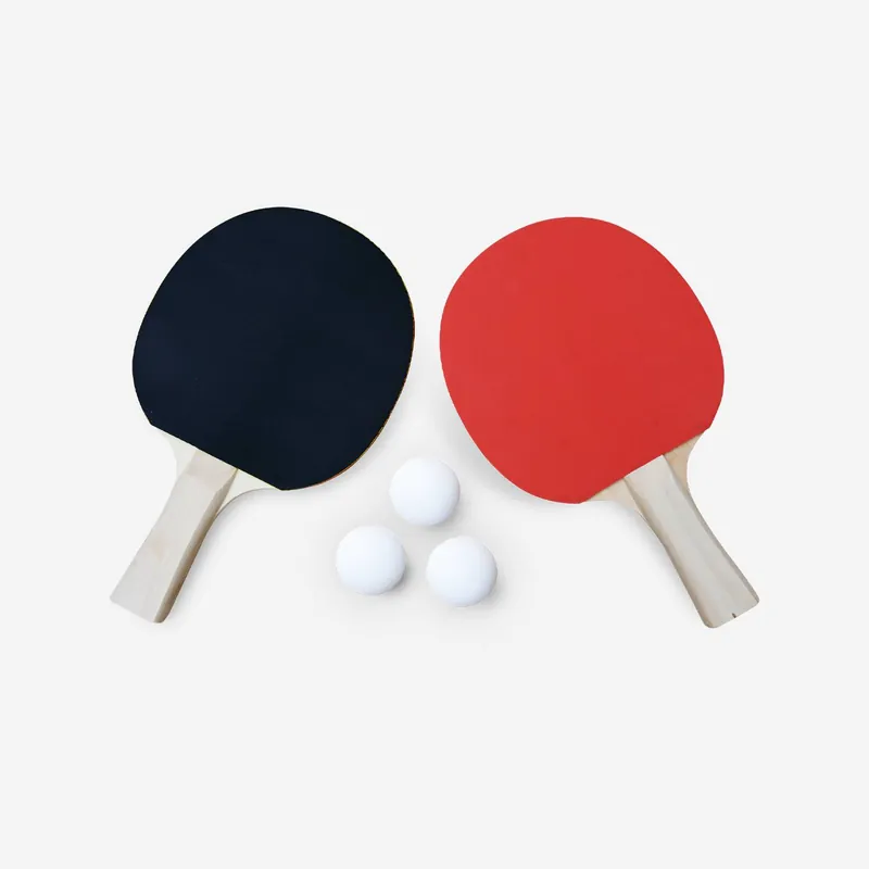 Raqueta de ping pong con 3 pelotas, set de 2 - Mesas de ping pong