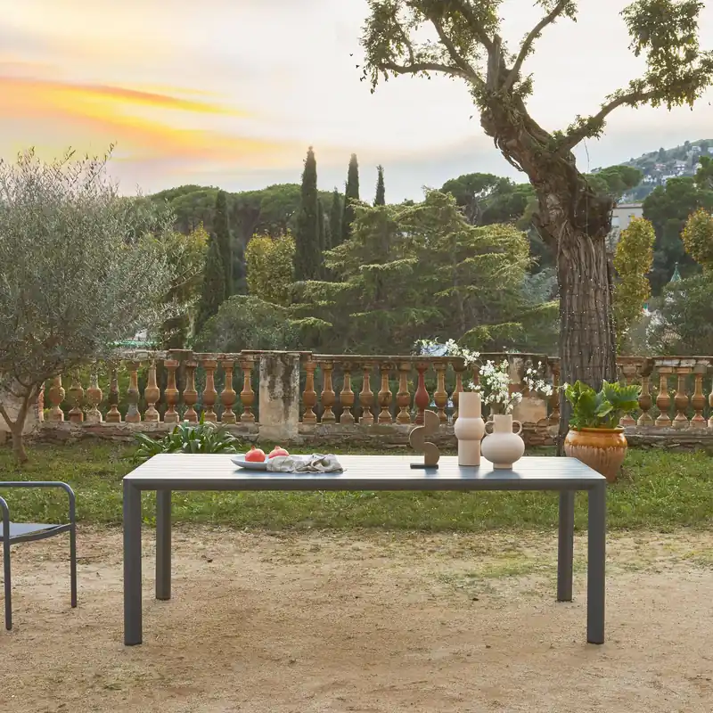 Mesa de jardín de aluminio de 8 plazas - Mesas de jardín