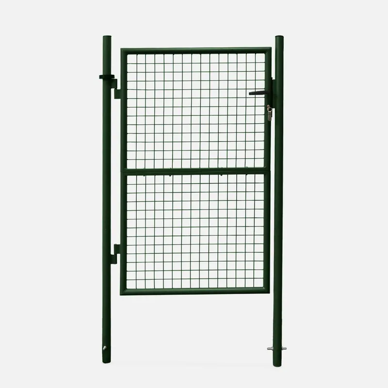 Puerta de jardín de metal con cerradura - Puertas de jardín