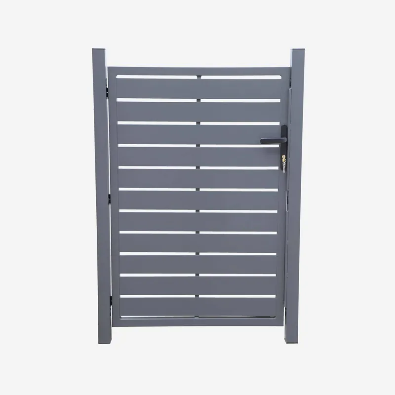 Puerta de jardín de aluminio con cerradura y manija - Puertas de jardín