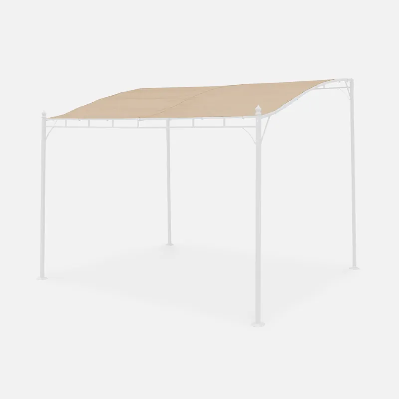 Techo de lona para pérgola Brestum 3x2.5m - Accesorios de parasol y pérgola