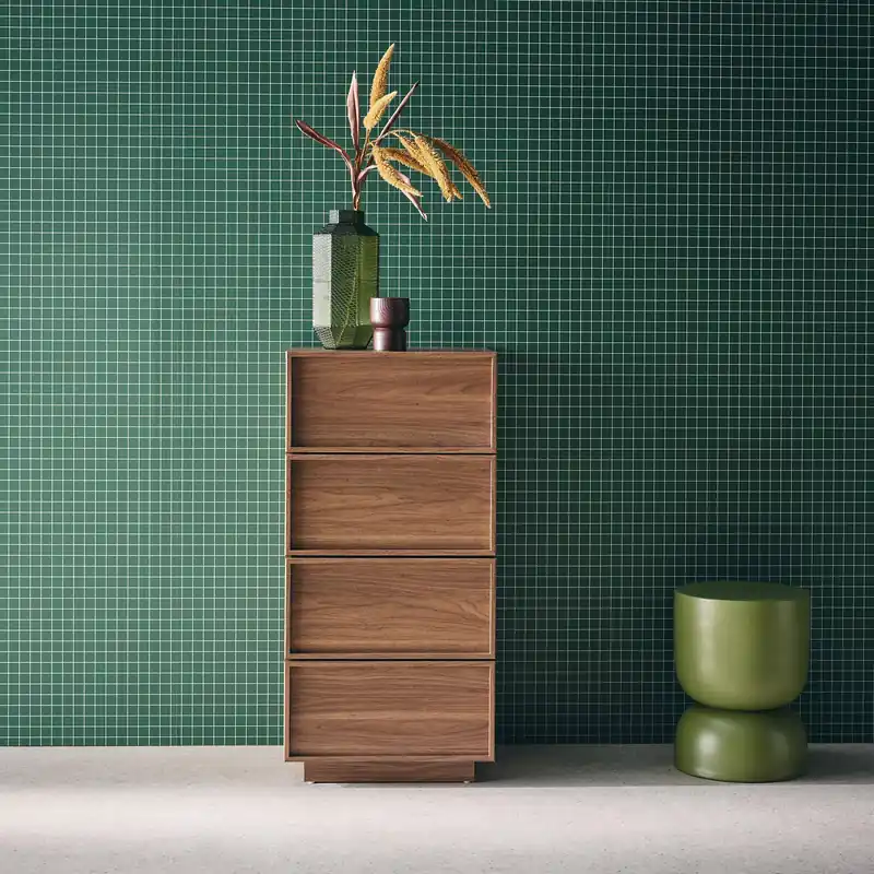 Cómoda con 4 cajones y efecto madera - Cómodas infantiles