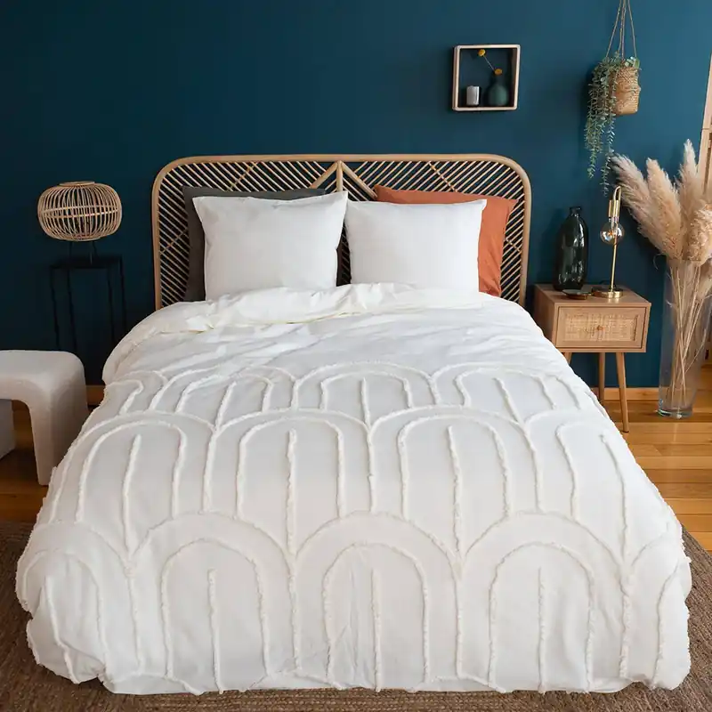 Juego de funda nórdica de algodón con diseño de arcos - Ropa de cama