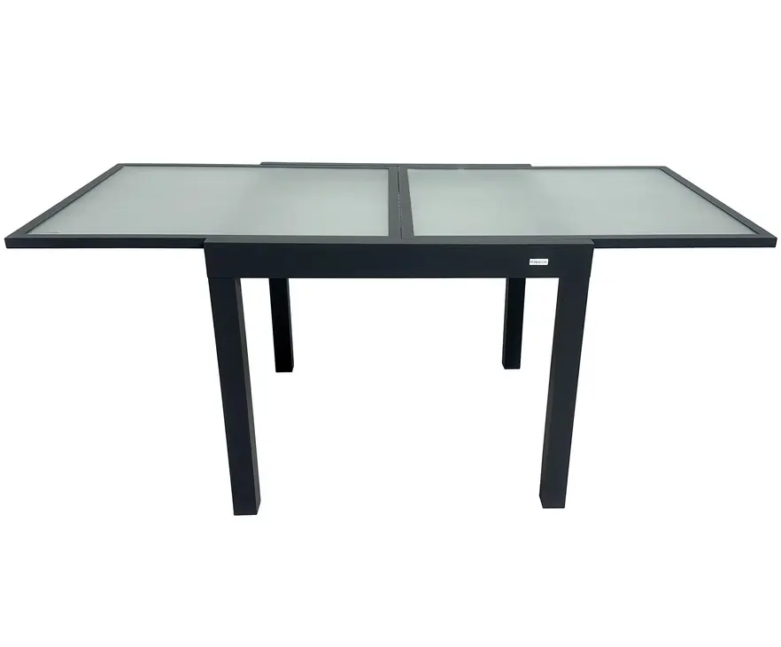 Mesa terraza extensible aluminio antracita Calpe 90×180 x 90 - Mesas de alumnio
