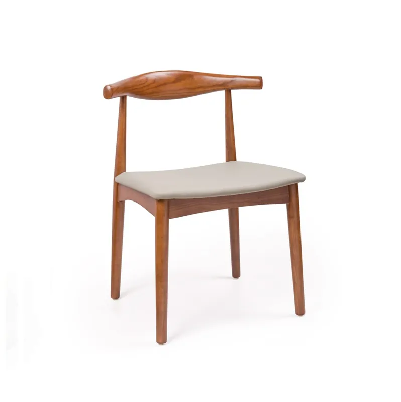 Silla Wishbone WALNUT madera fresno con cojin tapizado - Sillas