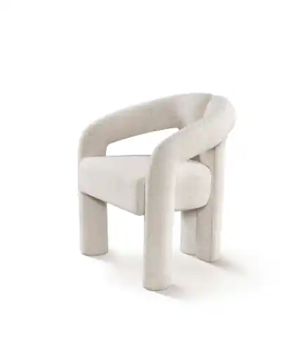 Sillón Toko blanco 60x50x75 - Sillones