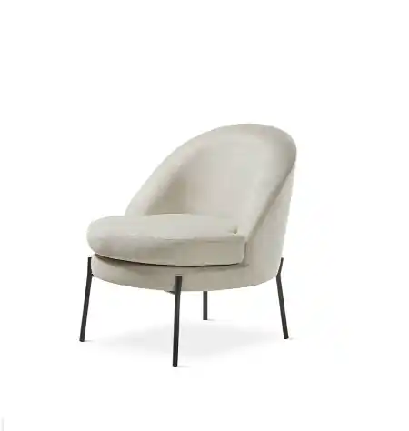 Butaca Vana metal tela beige - Butacas