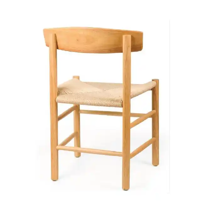 Silla Yuta madera asiento trenzado natural kraft waterproof - Sillas