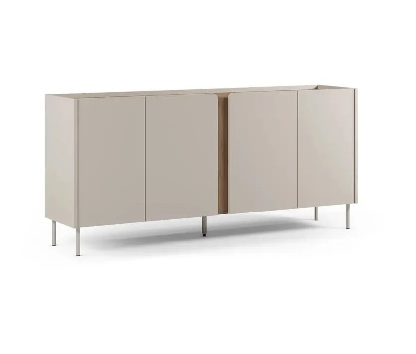 Aparador Lucile 4 puertas blanco crema roble 180cm - Aparadores