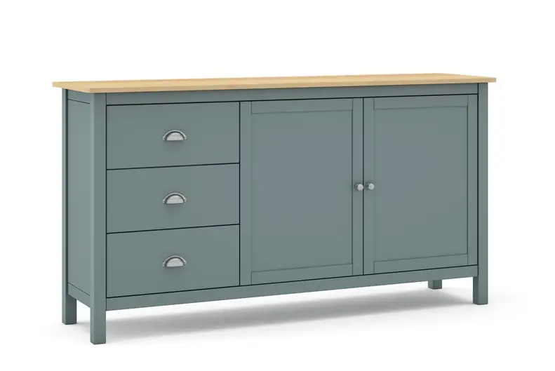 Aparador Misti madera verde kaki roble 150 cm - Aparadores