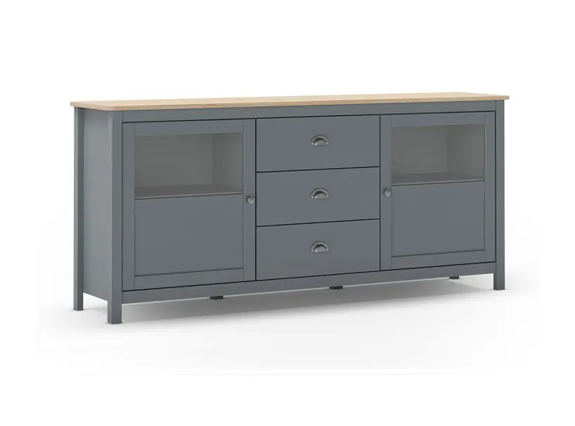 Aparador Misti verde kaki roble 180 cm - Aparadores