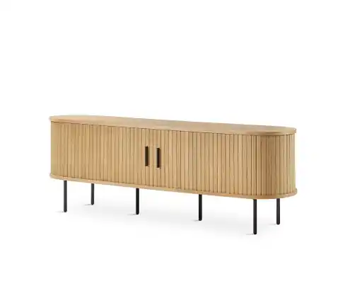 Mueble TV Aluna madera natural metal