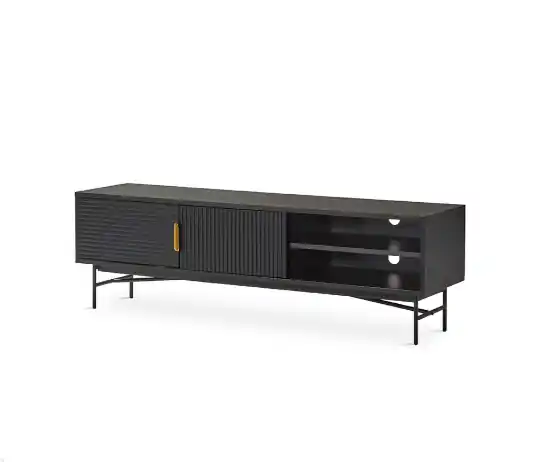 Mueble TV Nox madera metal negro