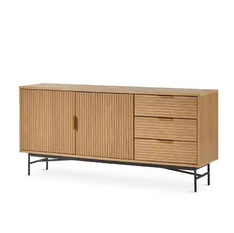 Aparador Modula metal madera natural - Aparadores