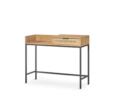 Consola Tala metal madera natural 100cm - Consolas