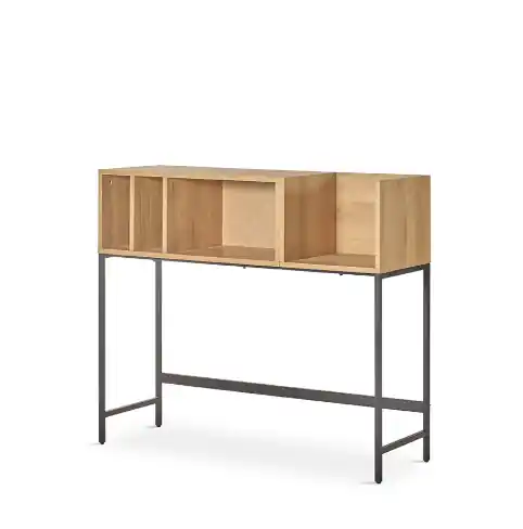 Consola Kora metal madera natural 120cm - Consolas