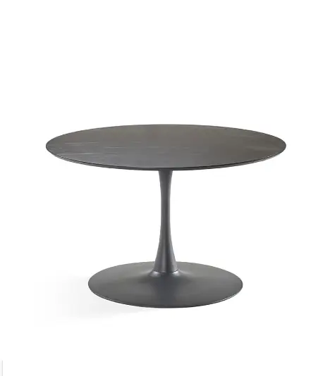 Mesa comedor Zorana madera metal negro - Mesas de comedor