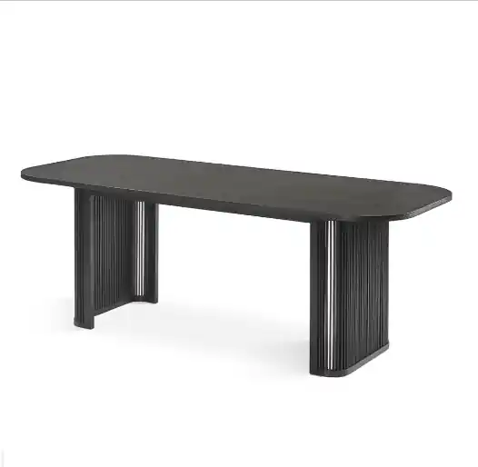 Mesa comedor Narai madera negro 180cm - Mesas de comedor