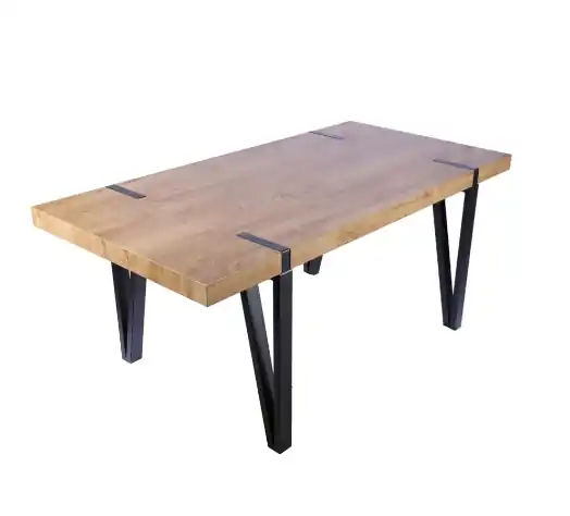 Mesa comedor Névoa madera metal 160cm - Mesas de comedor