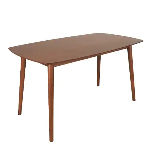 Mesa comedor Breda madera nogal 160cm - Mesas de comedor