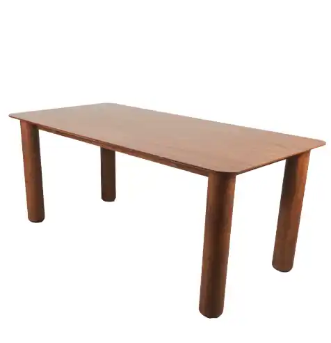 Mesa comedor Avela madera nogal 160cm - Mesas de comedor