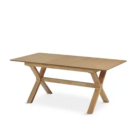 Mesa comedor Dara extensible madera natural 160cm - Mesas de comedor