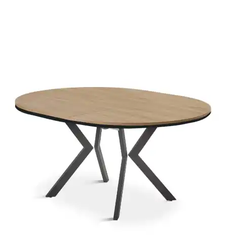 Mesa comedor Xedra extensible metal madera - Mesas de comedor