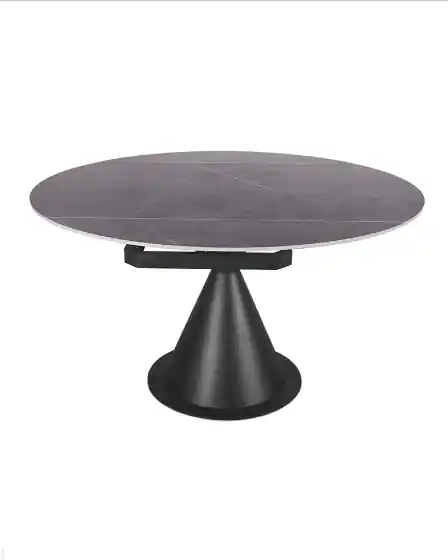 Mesa comedor Vetara porcelánico gris metal - Mesas de comedor