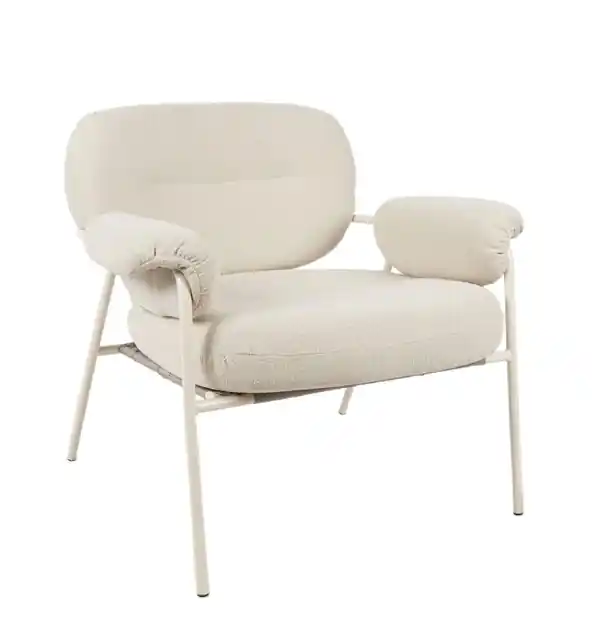 Butaca Elma beige metal - Butacas