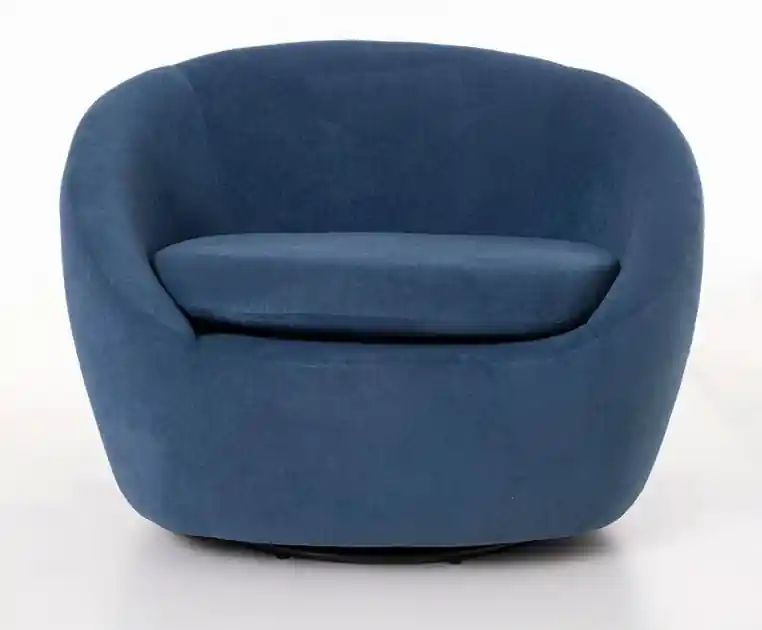Sillón giratorio Orbit luxe antimanchas azul - Sillones