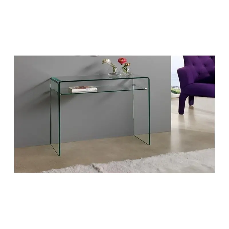Consola cristal con balda 80x33cm - Consolas