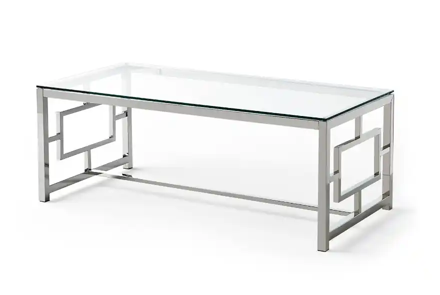 Mesa de centro acero cristal 120×60 CT-228
