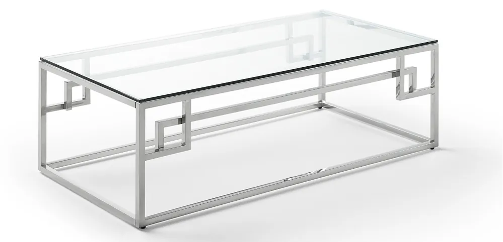 Mesa de centro acero cristal 120×60 CT-229