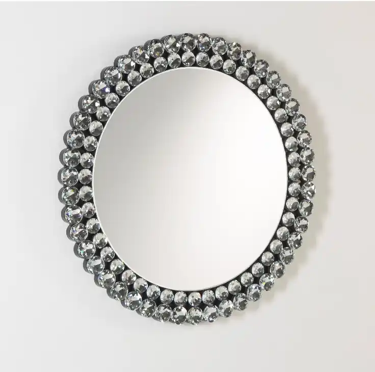 Espejo redondo diamantes 80 cm - Espejos