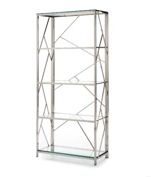 Estanteria Steel acero inoxidable cristal 180×80 - Estanterias