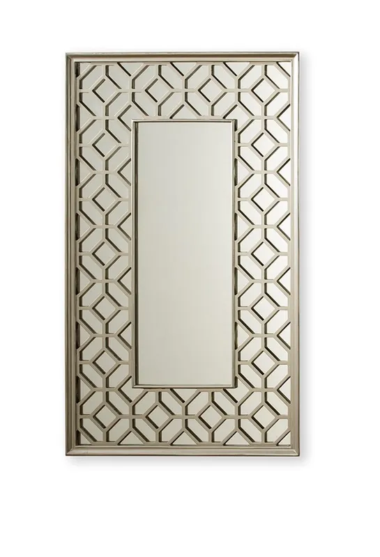 Espejo cenefa plateada 120×70 E-890